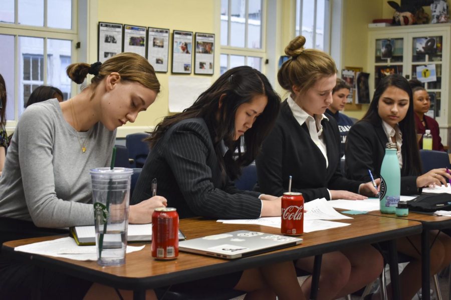 The Mock Trial team gets its day in court during annual competition