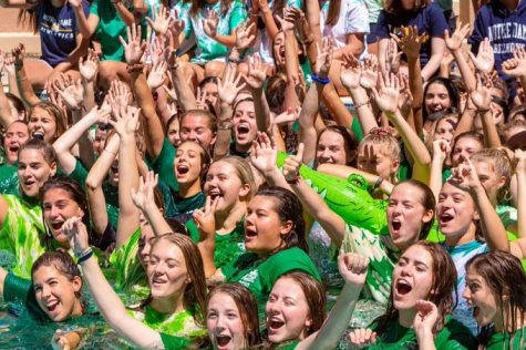 The NDB class of 2020 at the annual Senior Splash in August 2019, unkmowing that that their senior year would not be as they had hoped.