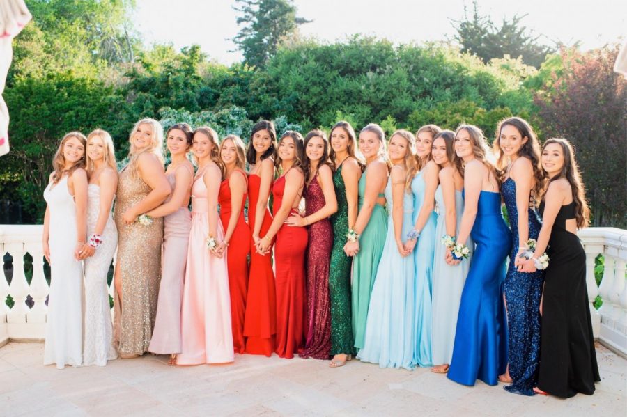Members of the Class of 2020 at their Junior Prom in April 2019.
