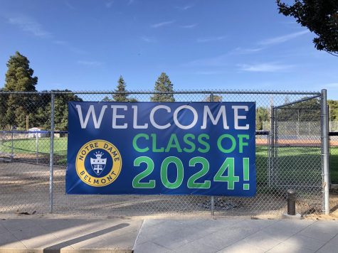 NDB hangs a Welcome sign on campus for the Dragons.