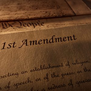 The First Amendment ensures free speech for US citizens, but not private school journalists.