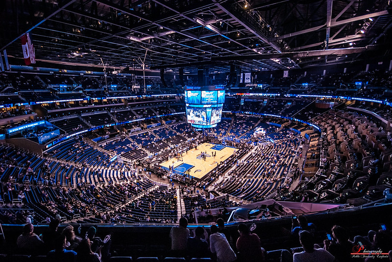 Photo of basketball arena.