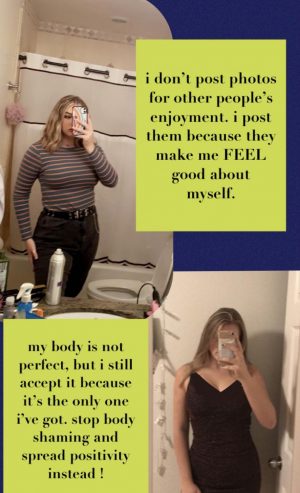 Sam Sutter takes to her social media to express her passion for body positivity and acceptance.