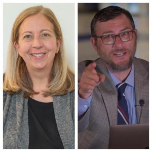 Dr. Linda Kern (left) and Jason Levine (right) serve as NDBs new Interim Head of School and Interim Academic Dean, respectively.