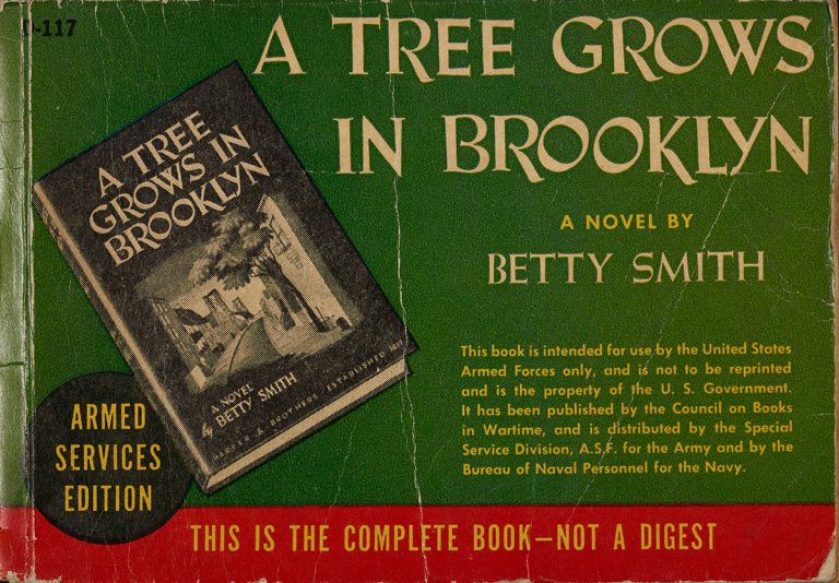An Armed Services Edition of A Tree Grows in Brooklyn by Betty Smith (1943).
