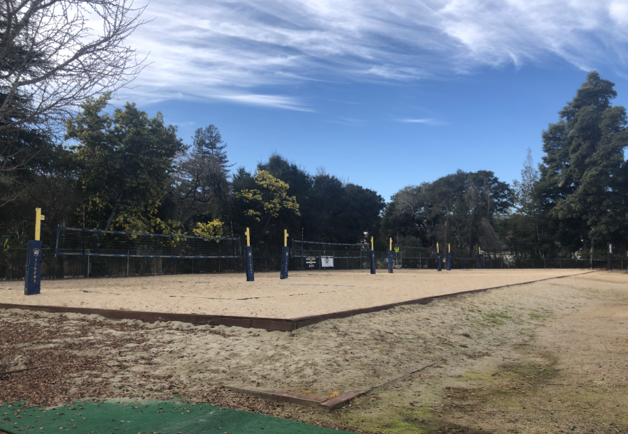 NDBs beach volleyball courts ready for action during the spring season. 