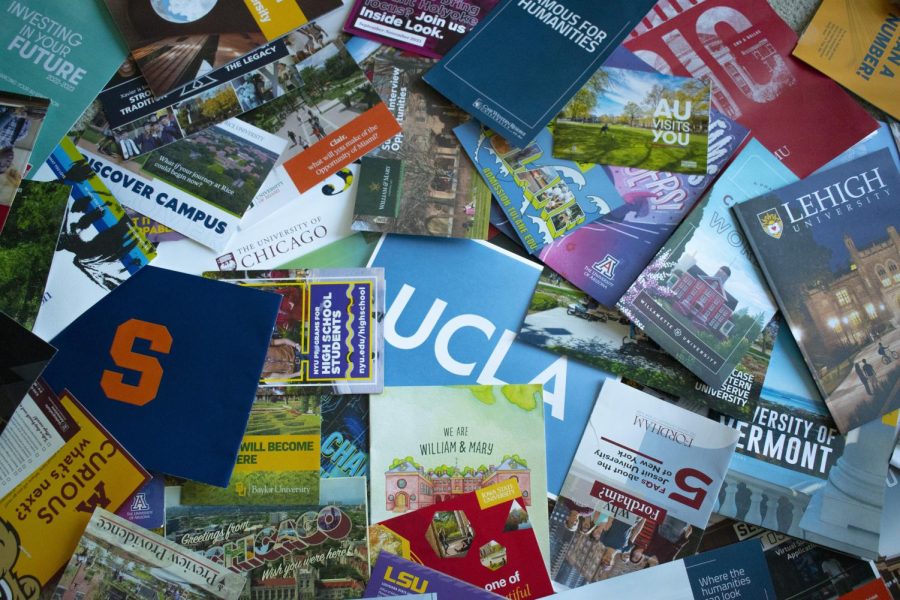 Students are bombarded with college letters throughout their senior year.