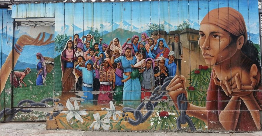 The mural “Naya Bihana” by Martin Traver is on display in the Mission district, a predominantly Latinx neighborhood in San Francisco.