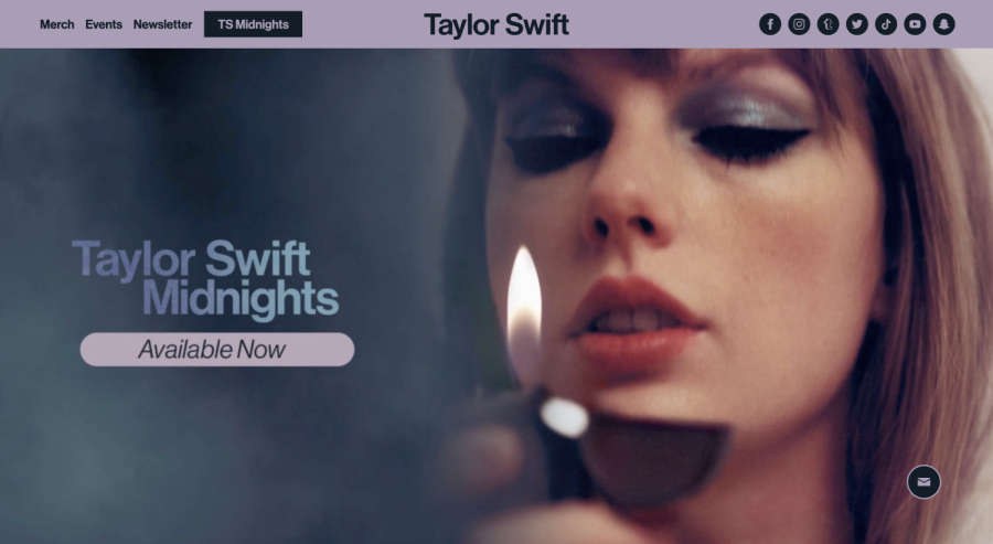 Taylor+Swift+invites+fans+to+listen+to+her+latest+album+Midnights+through+her+website.