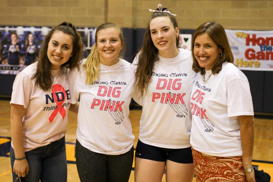 Tammy Byrne, 17, at Dig Pink volleyball game