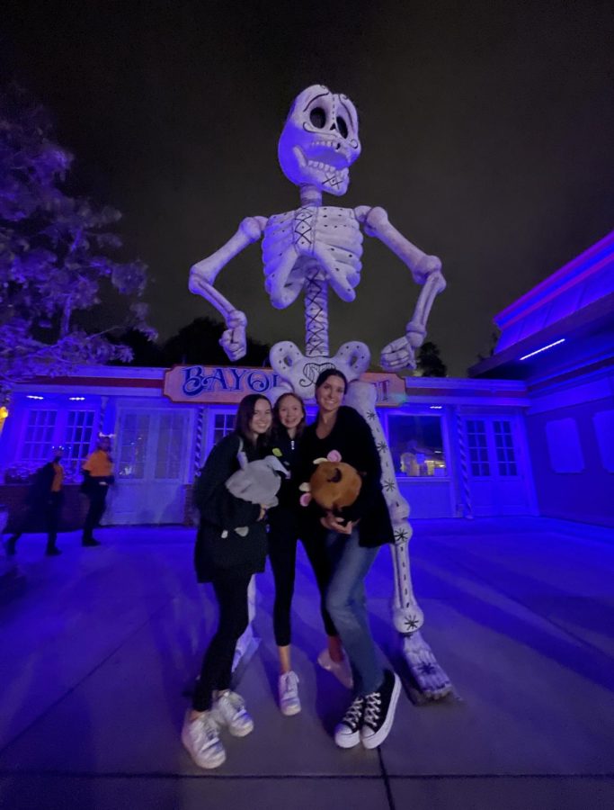 Kayla Hollister 23, Cristine Niswander 23, and Ava Marinos 23 attended the Halloween Haunt together in October 2021.