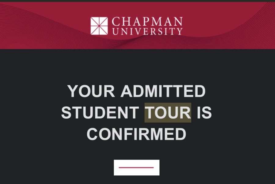 Chapman University offers an admitted student tour for students admitted during the 2022-203 early action and decision cycle.