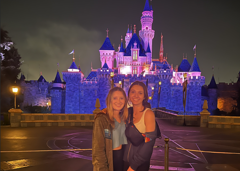 Seniors Ashley Strain and Gigi Shaughnessy traveled to Disneyland.