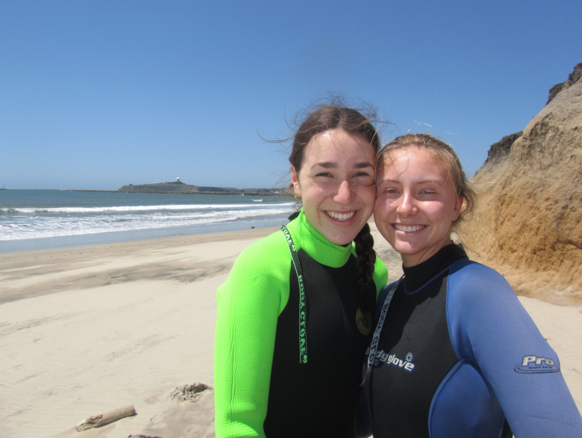 Seniors Kayla Messick and Helena Morrell spent the day with friends in Half Moon Bay.
