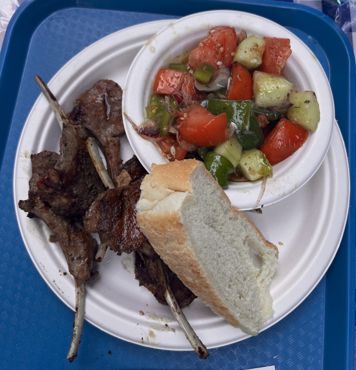 Lamb Meal at the Belmont Greek Festival.