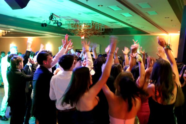 NDB and Serra students dancing at NDB's winter formal last year