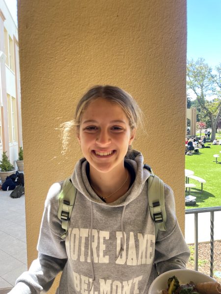 Freshman, Ella Latividol, is excited to begin her year at Notre Dame.