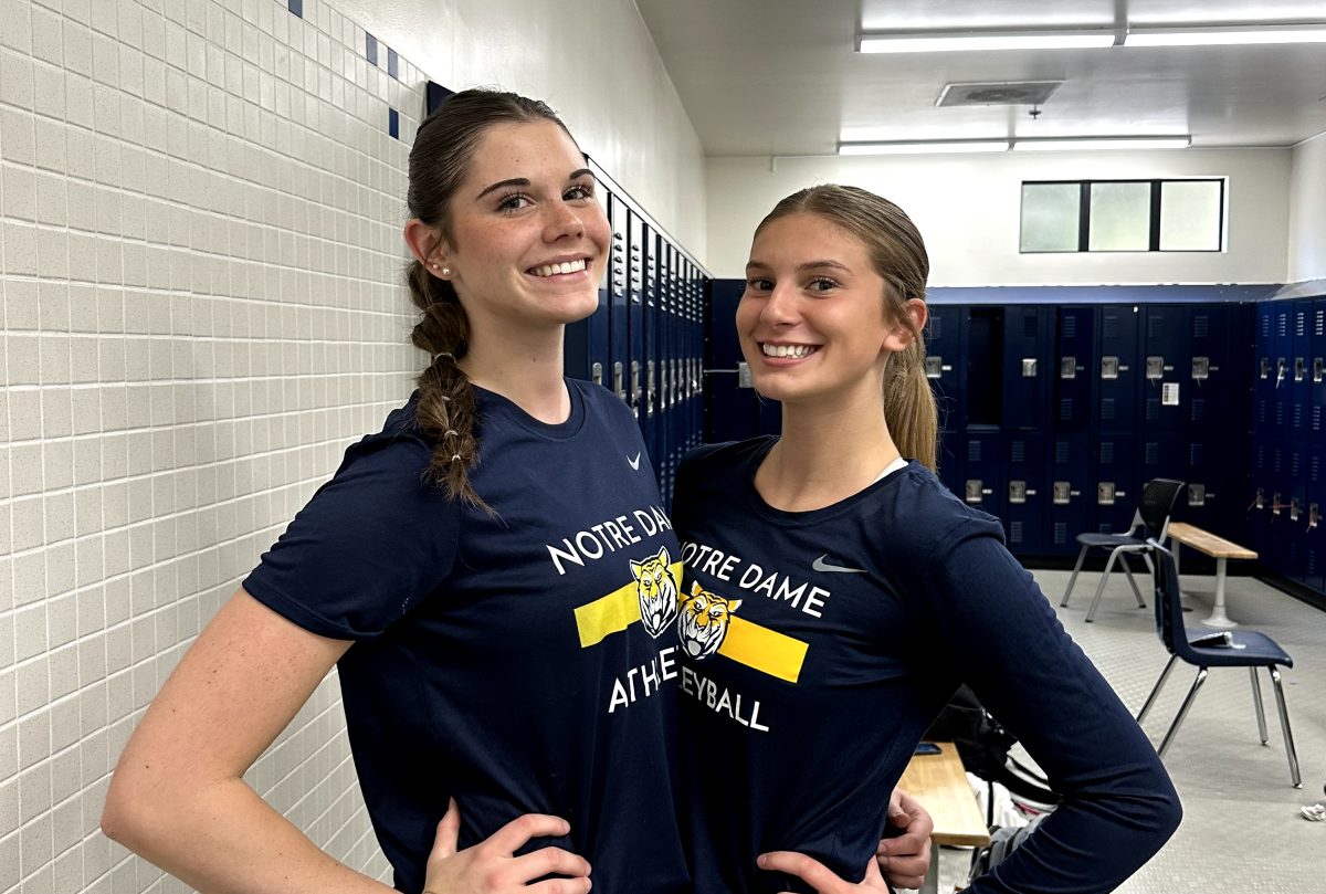 New Varsity volleyball captains Gia and Adrianna!