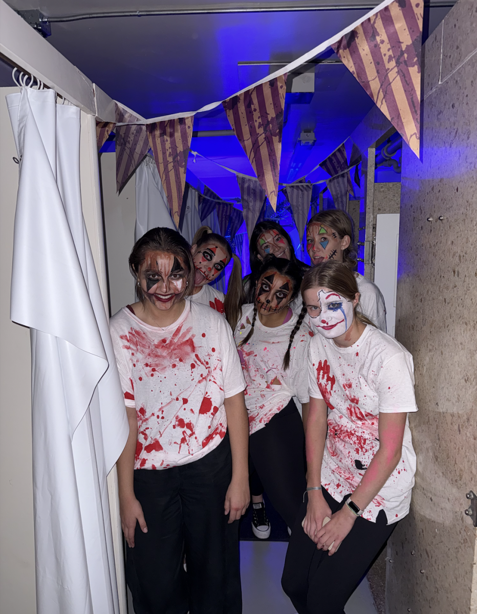 Link Crew participates in scare acting each year for Link-O-Ween, when they frighten the freshmen in the basement.