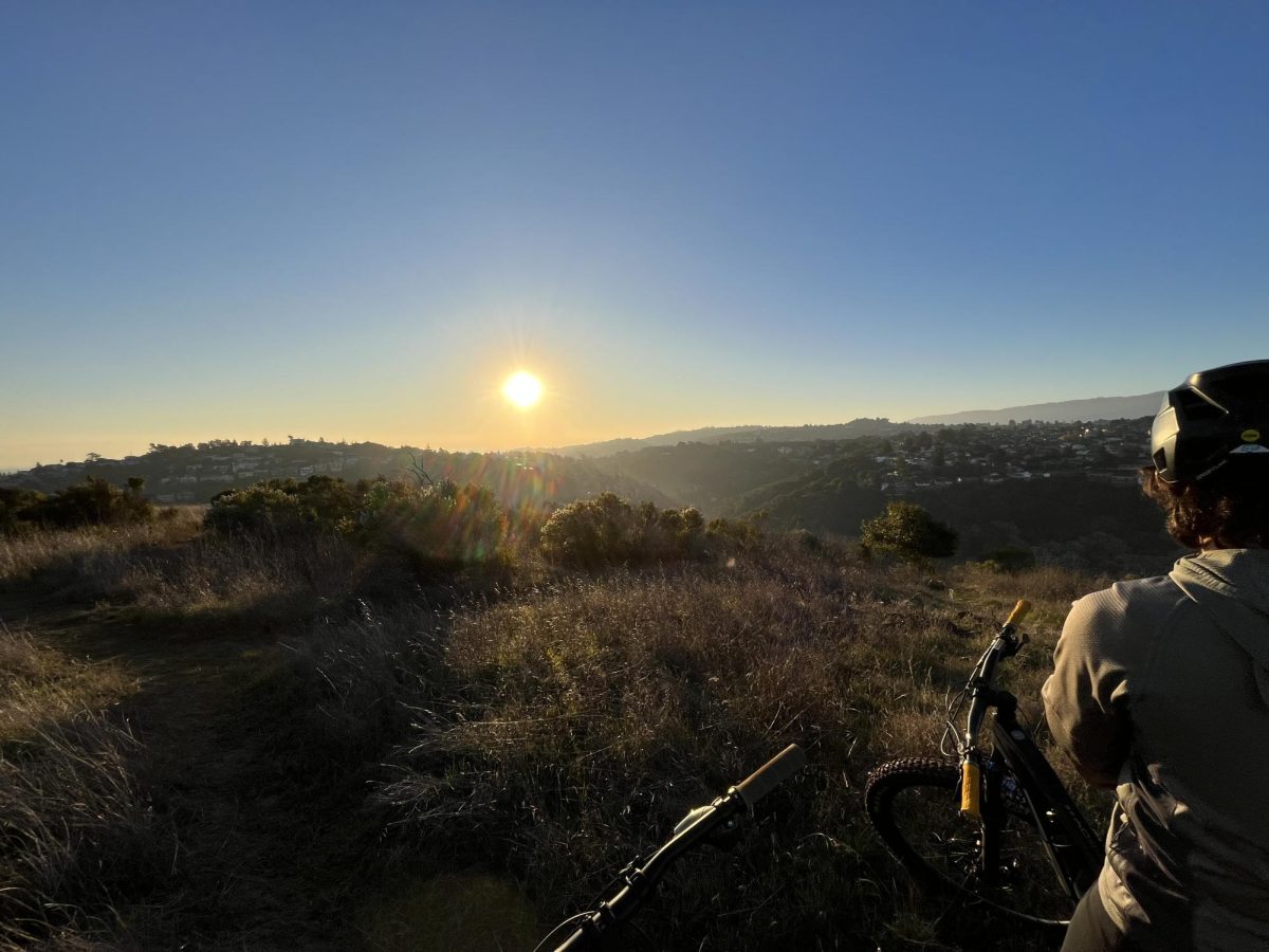 Many individuals utilize the morning time to exercise by biking.