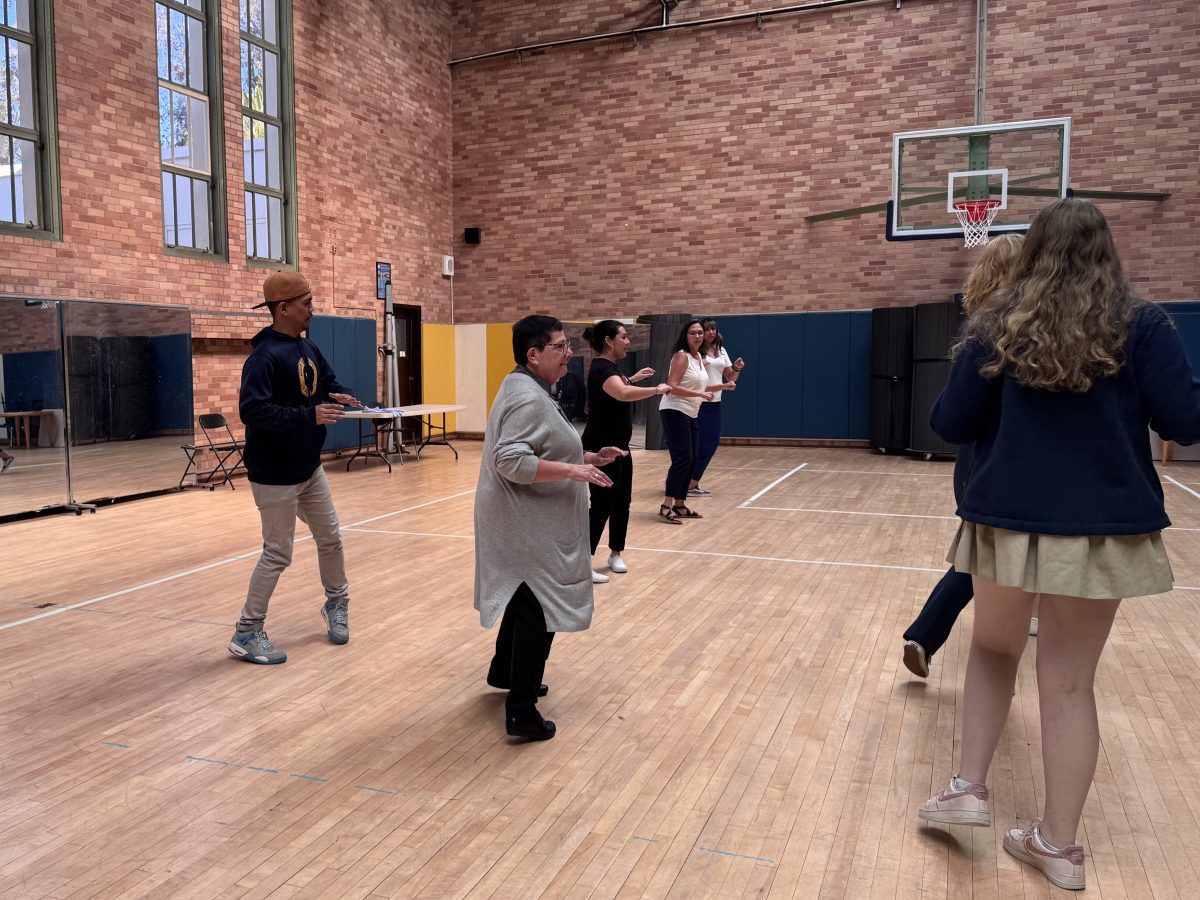 Ms. Soto teaching LatinX dances.