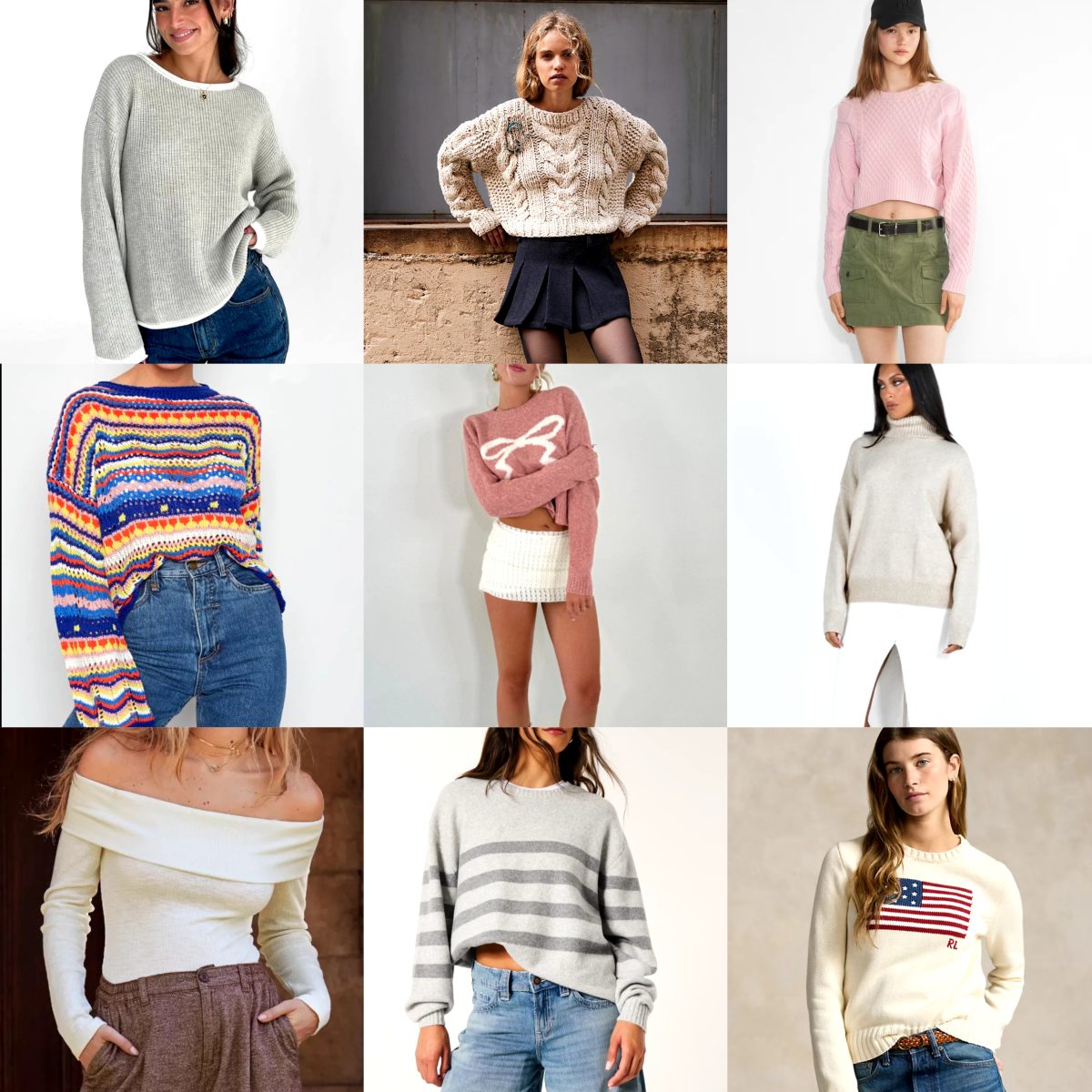 Super cute sweaters from all the stores