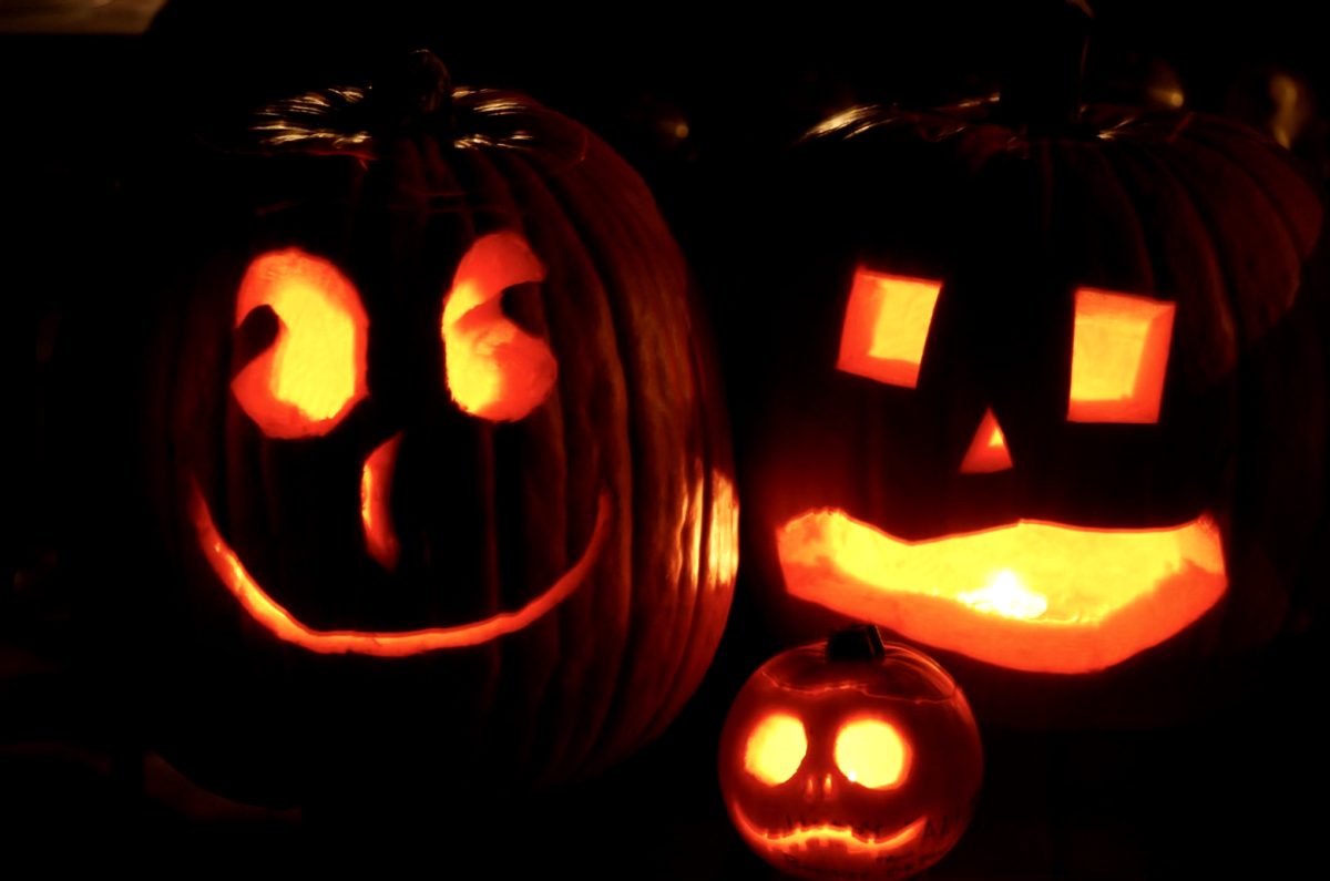 Various fun pumpkin carvings.