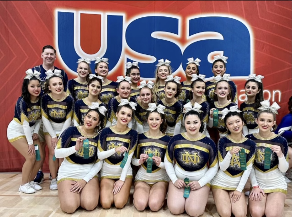 Photo at USA Cheer Competition taken by parent of Isabella Michael