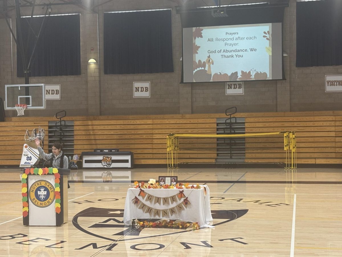 NDB held a prayer service on Thanksgiving in order to recognize the holiday.