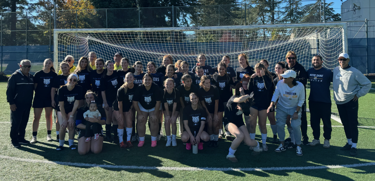 NDB Tigers and Alum Pose After the Alumni Soccer Game