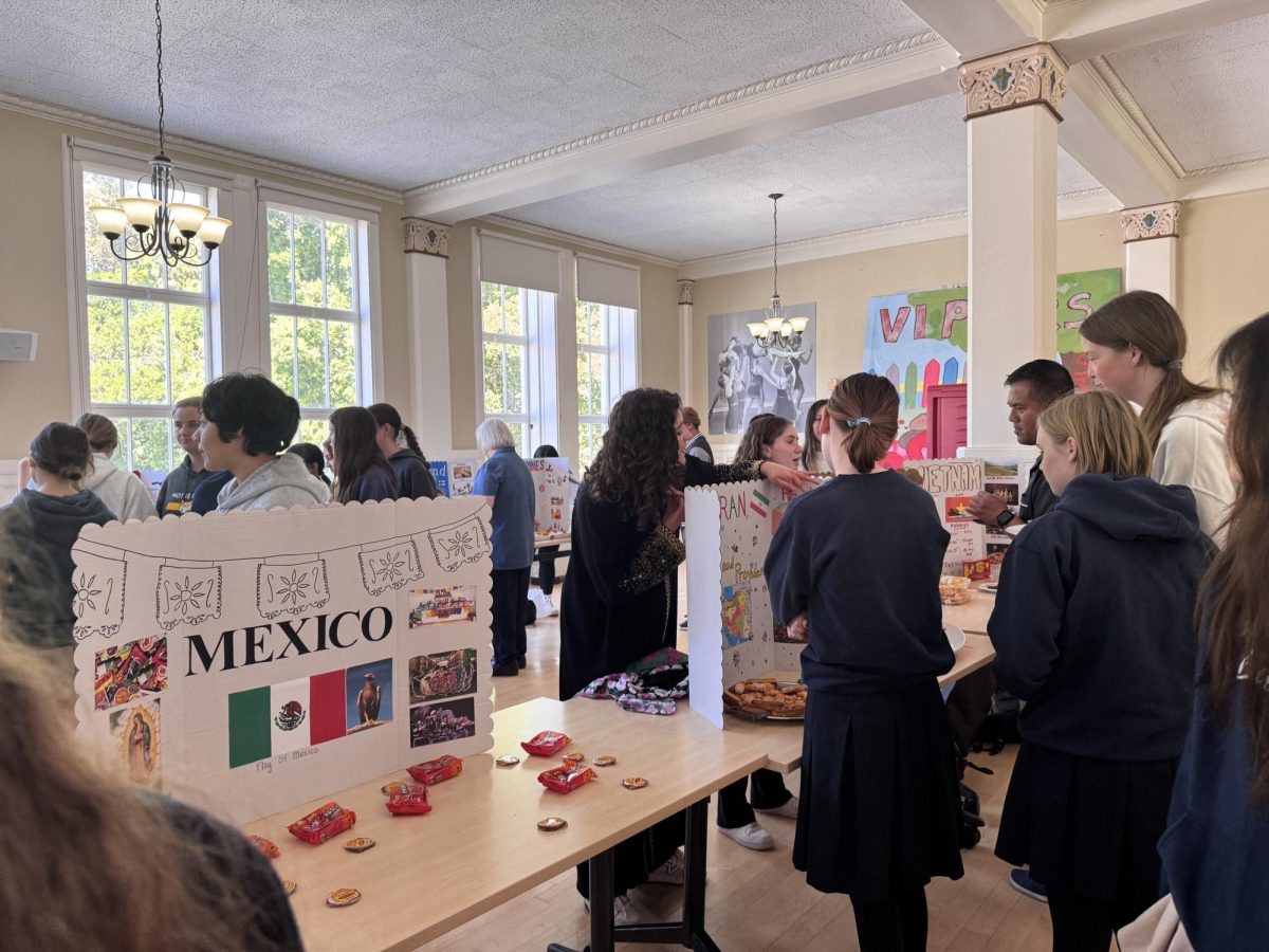 Students visit stations that expand on 
Mexican and Iranian cultures.
