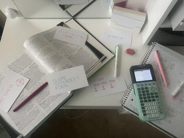Behind every grade is a desk like this—messy, focused and full of effort. Perfection isn’t about the result, but the work that leads up to it.