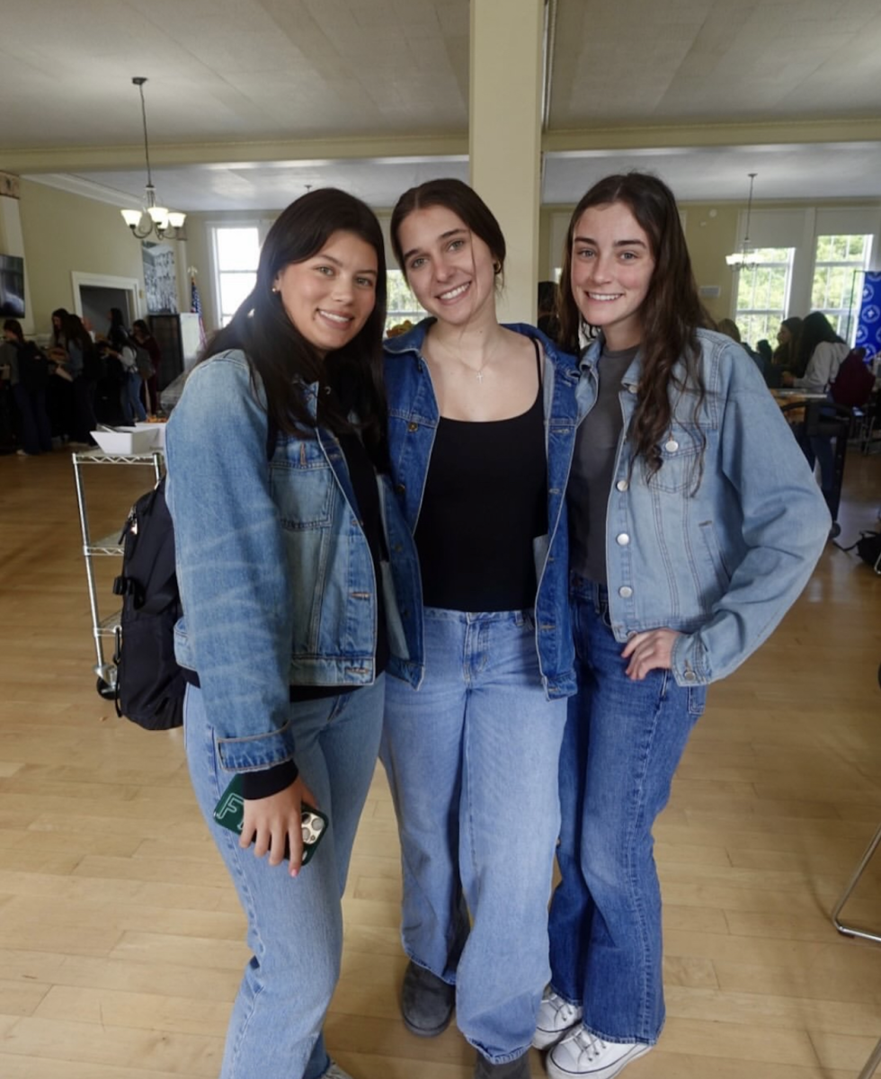 Juniors dress in their favorite jeans for denim day.