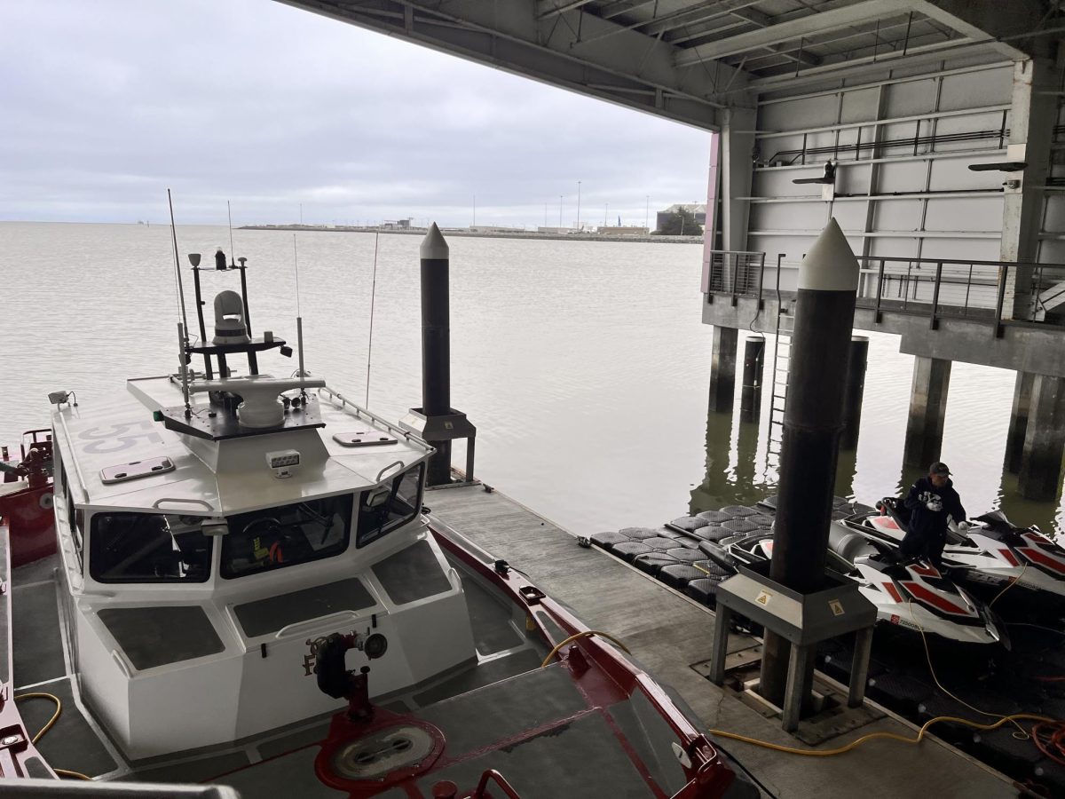 The San Francisco International Airport has a special pier used to store their fire boats and jet-skis.