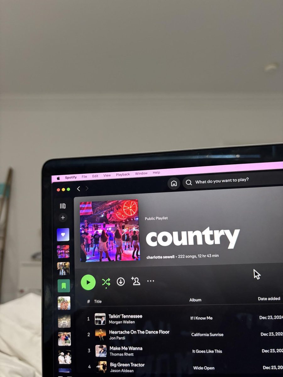 Senior Sophia Wentley shares that one thing she cannot live without is Spotify. 