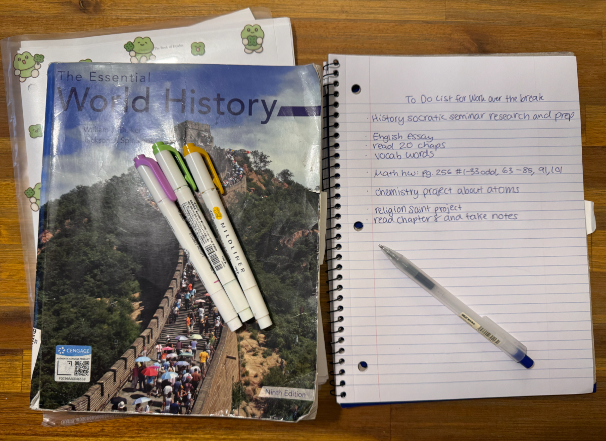 Students may have numerous assignments to do over the break causing burn out and stress.