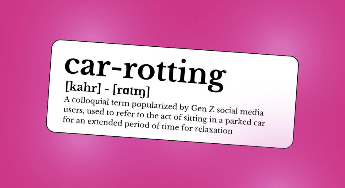 Car-rotting, a term popularized by Gen Z social media users, has become a daily ritual for many to recuperate after a day of responsibilities.