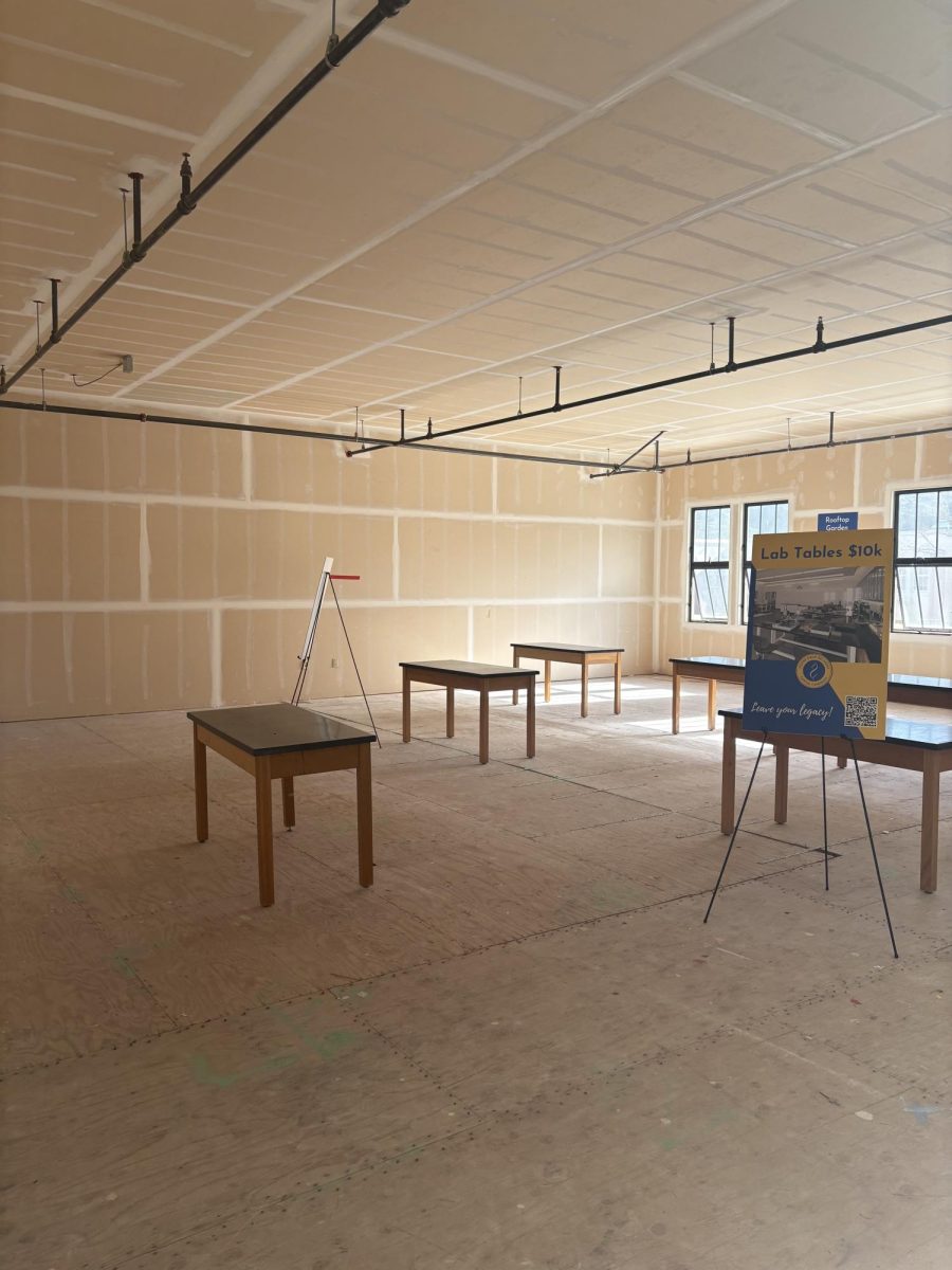 Current progress of a classroom in new Stem Wing