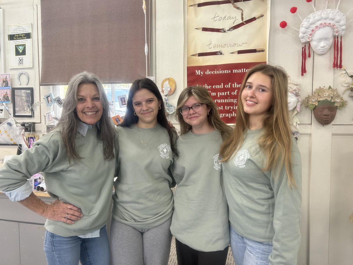 The yearbook staff meets weekly in order finish the book by its mid-spring
deadline, so it can be delivered to campus by the last days of school.