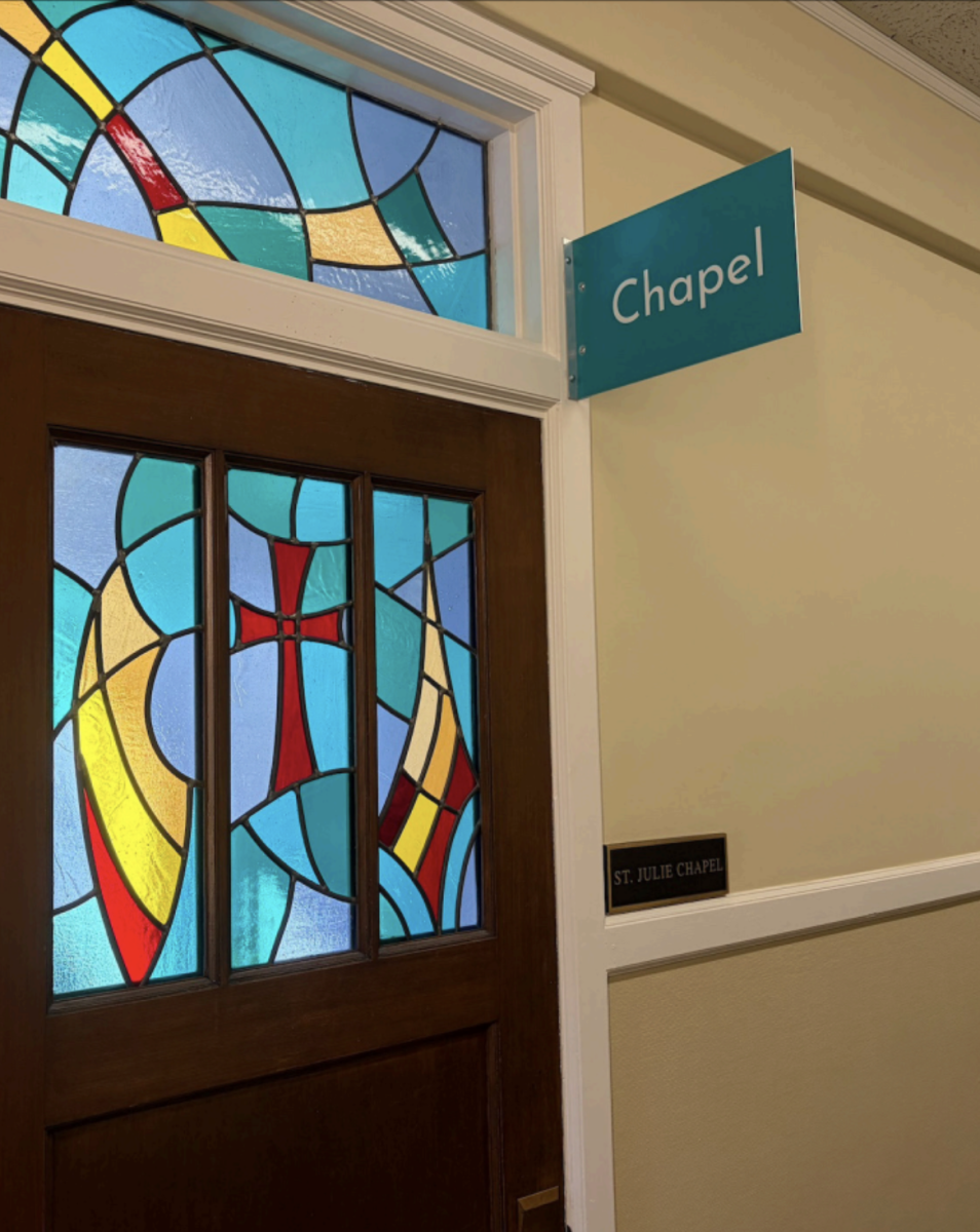 The St. Julie Chapel honors one of the foundresses of the Sisters of Notre Dame de Namur and its mission to educate.