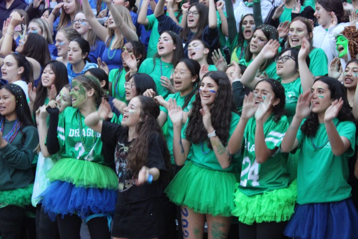 The Jaguars screamed their hearts out, cheering on their fellow sophomores.