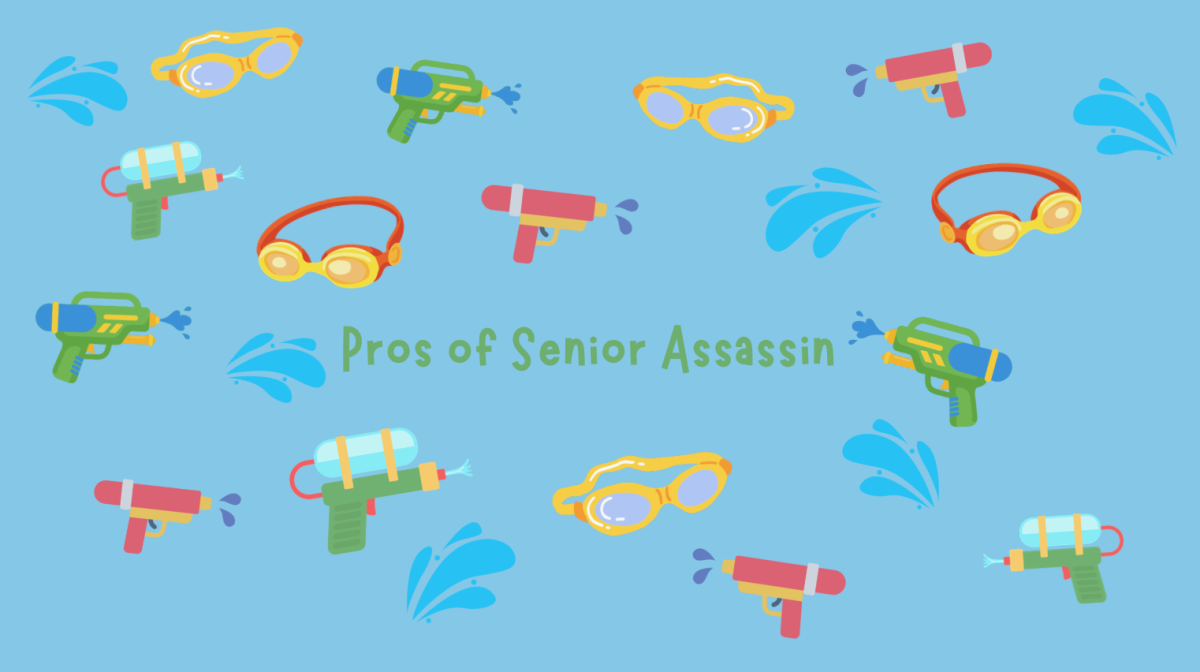 Goggles and water guns symbolize the fun of senior assassin.