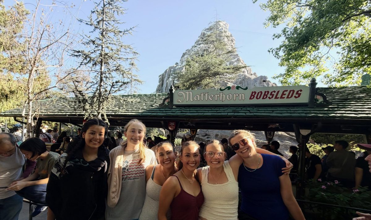 NDB swimmers at Disneyland spending some well deserved fun time after their Invitational Swim Meet that morning. 