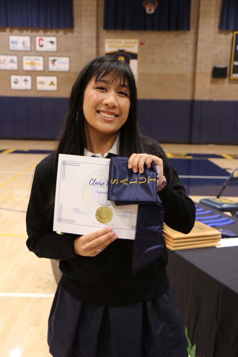 Claire Nguyen was recognized as salutatorian for her commitment and dedication to her school.