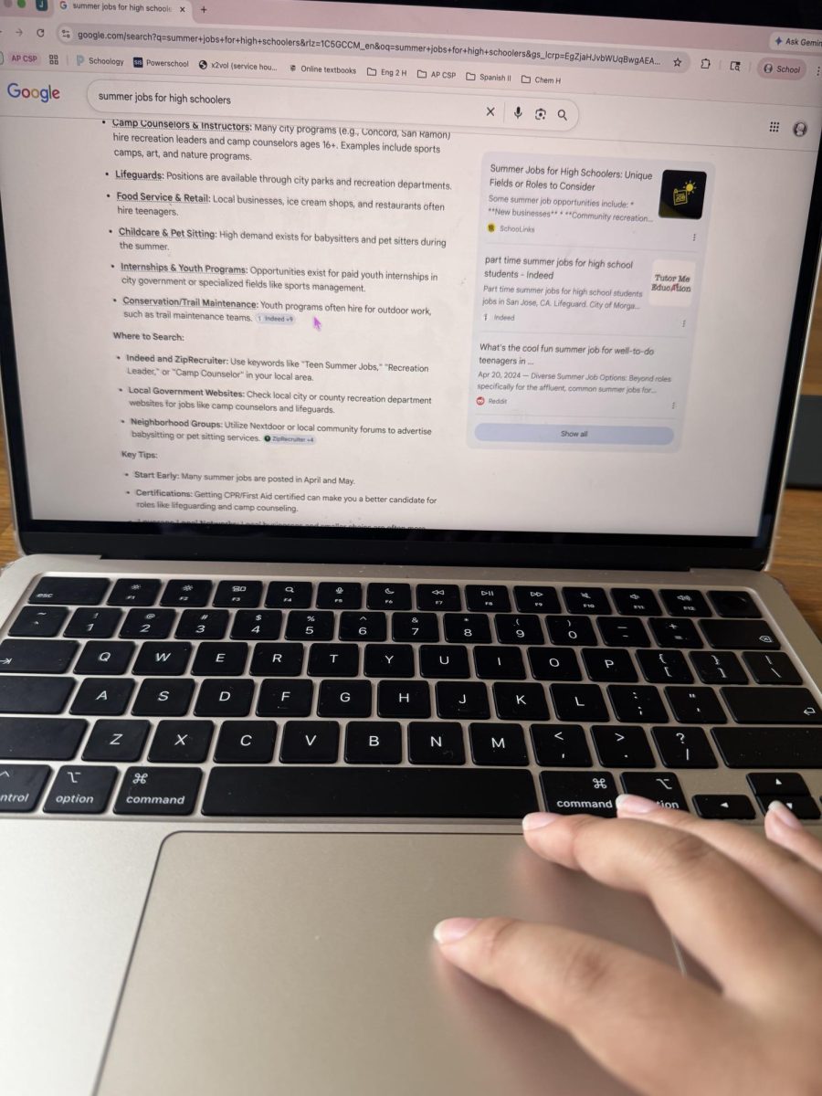 Many students often search for summer jobs to apply to. 